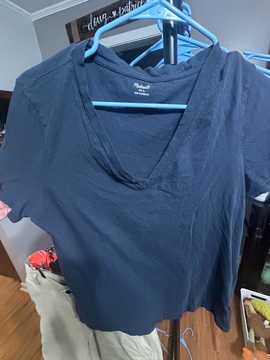 Madewell Tops - Madewell Women's Dark Navy V-Neck Short Sleeve Tee